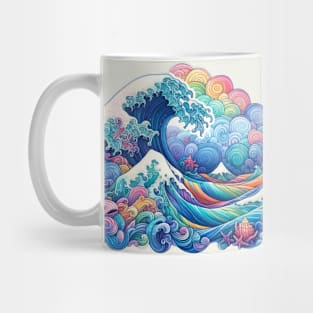 Rainbow Great Wave Mug